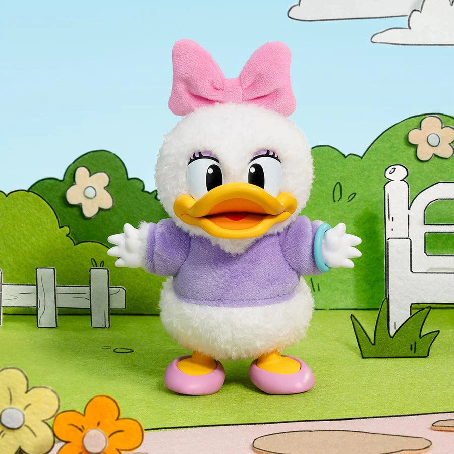 POP MART Mickey Family Together plush keychain — sealed case of 8 blind boxes with surprise Disney characters