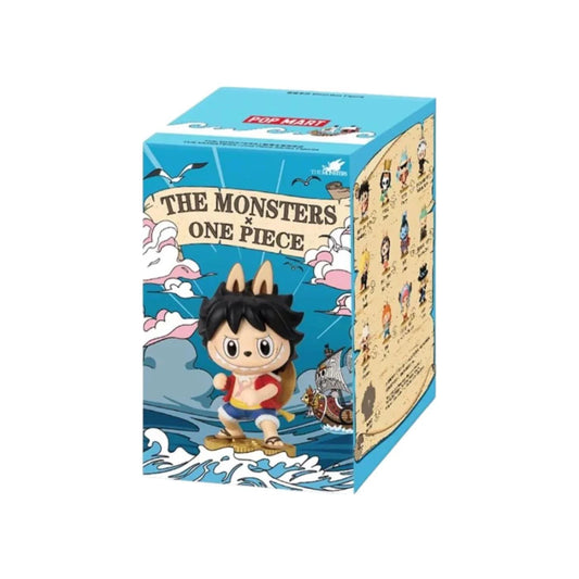 POP MART Labubu The Monsters x One Piece — single blind box surprise crossover collectible figure