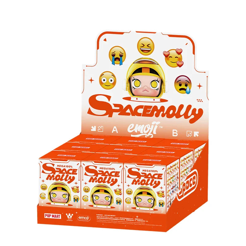 Pop Mart Mega Space Molly 100% x Emoji Series