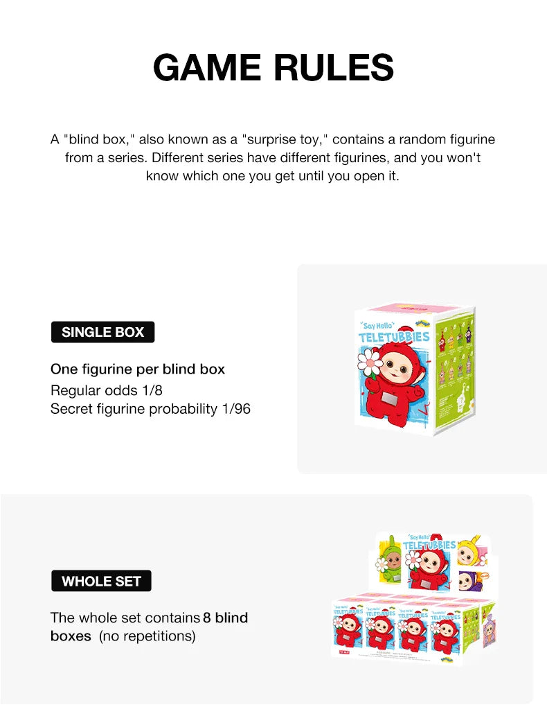 Pop Mart Teletubbies Say Hello Series Blind Box Figures