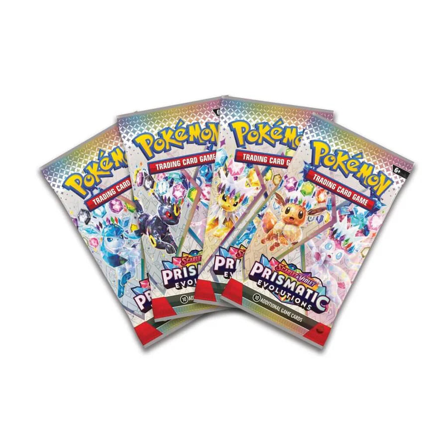 Pokémon TCG: Prismatic Evolutions Surprise Box featuring rare and powerful cards. Shipped from NZ with delivery available to Australia.