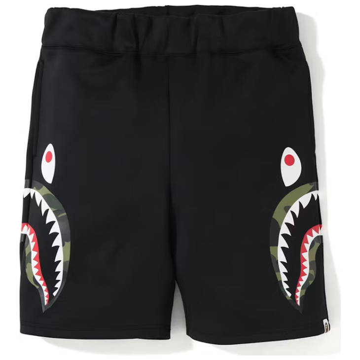 BAPE Double Knit Side Shark Shorts