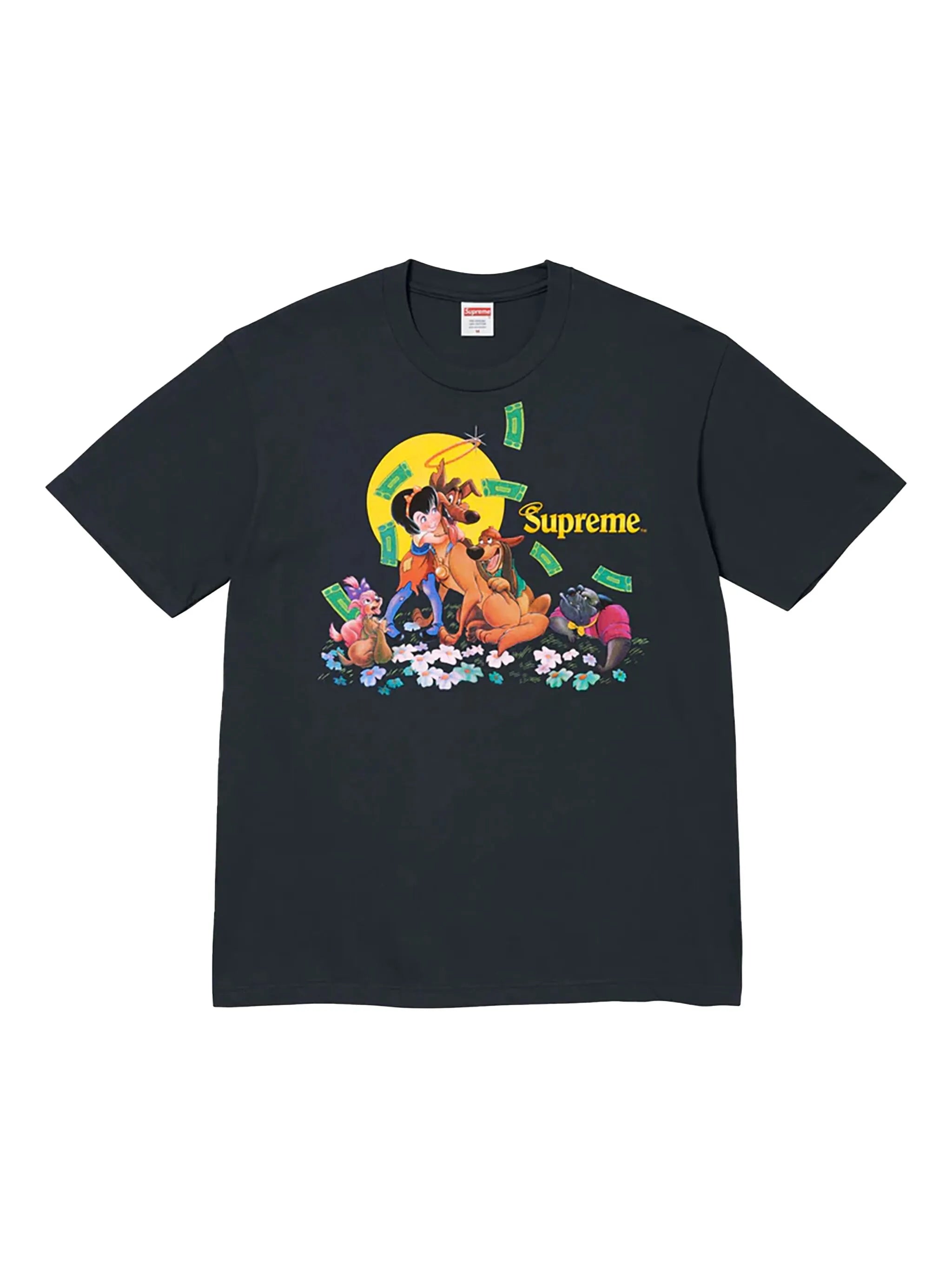 Supreme All Dogs Go To Heaven Tee Black