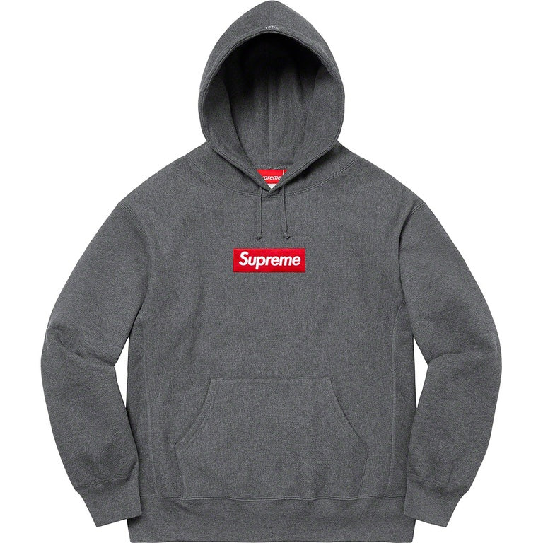 Supreme Box Logo Hooded Sweatshirt Charcoal (21FW)