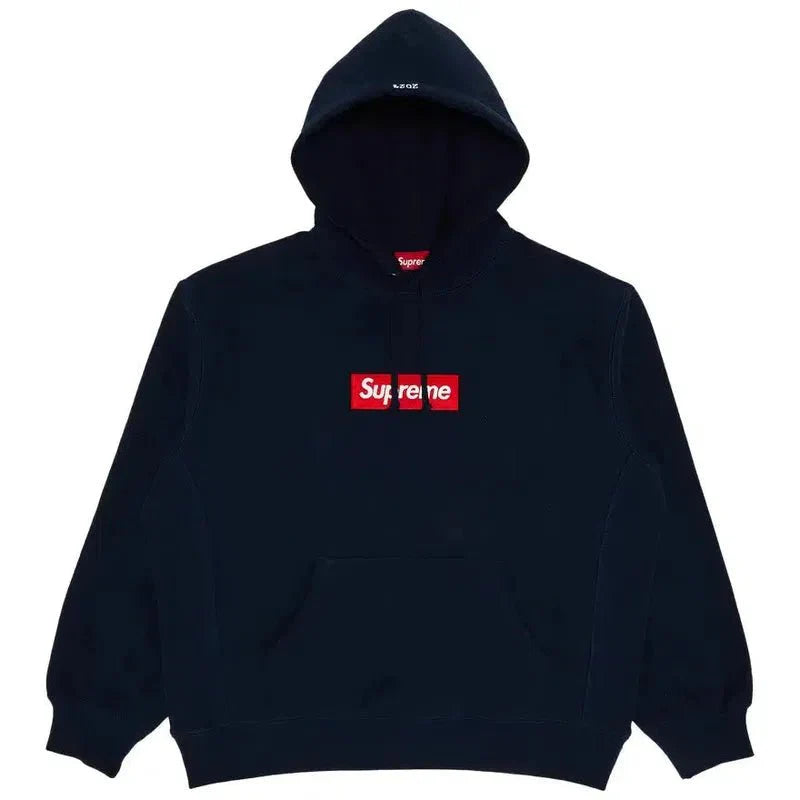 Supreme Box Logo Hooded Sweatshirt (FW24) Navy
