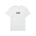 Supreme Burberry Box Logo Tee White