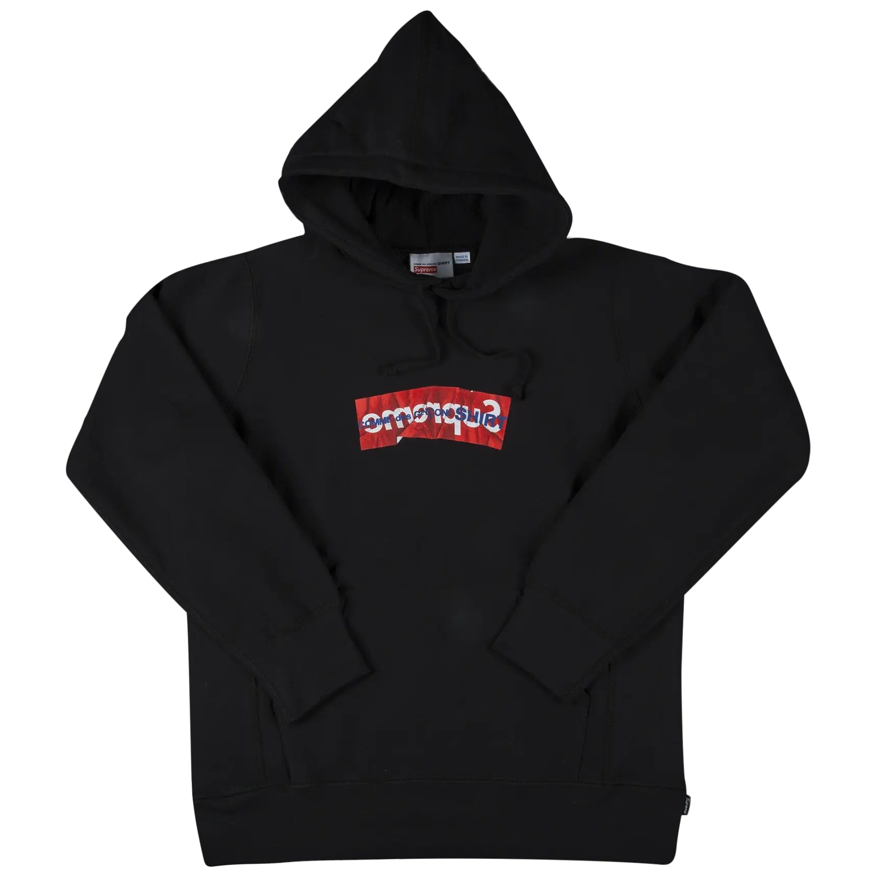 Supreme Comme Des Garcons SHIRT Box Logo Hooded Sweatshirt Black