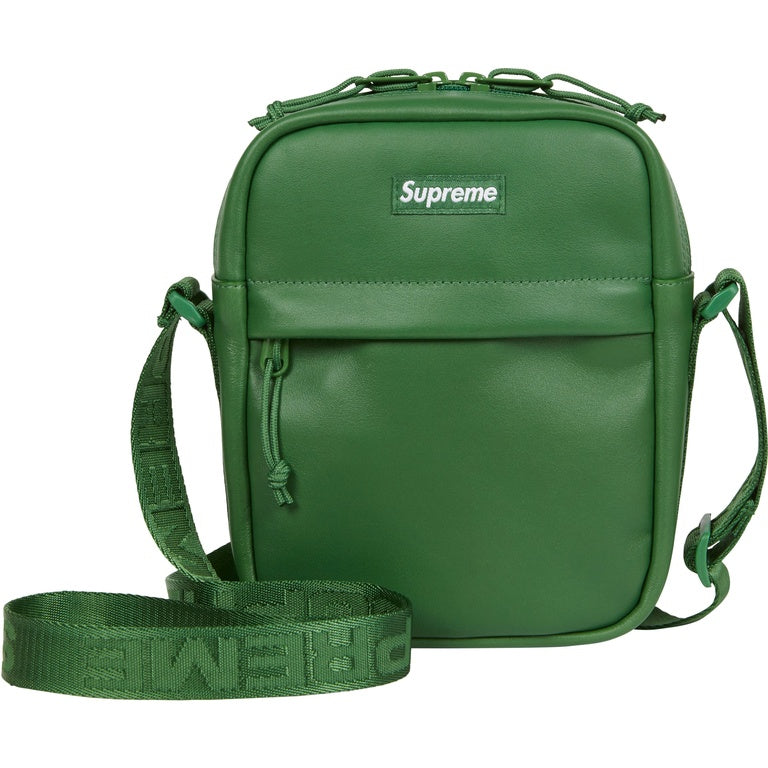 Supreme Leather Shoulder Bag Green (24FW)