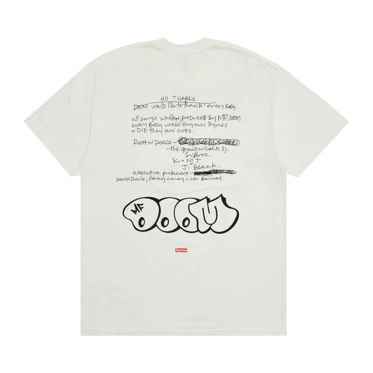 Supreme MF DOOM Tee 'White'