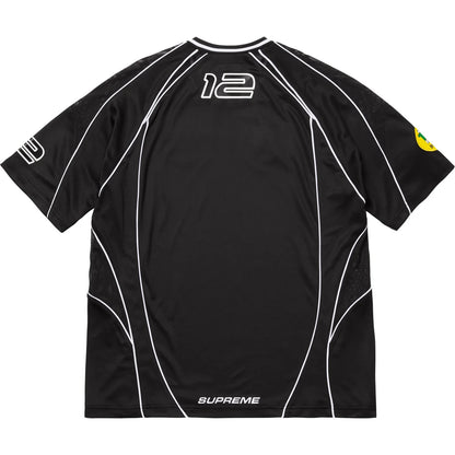 Supreme Piping Soccer Jersey Black