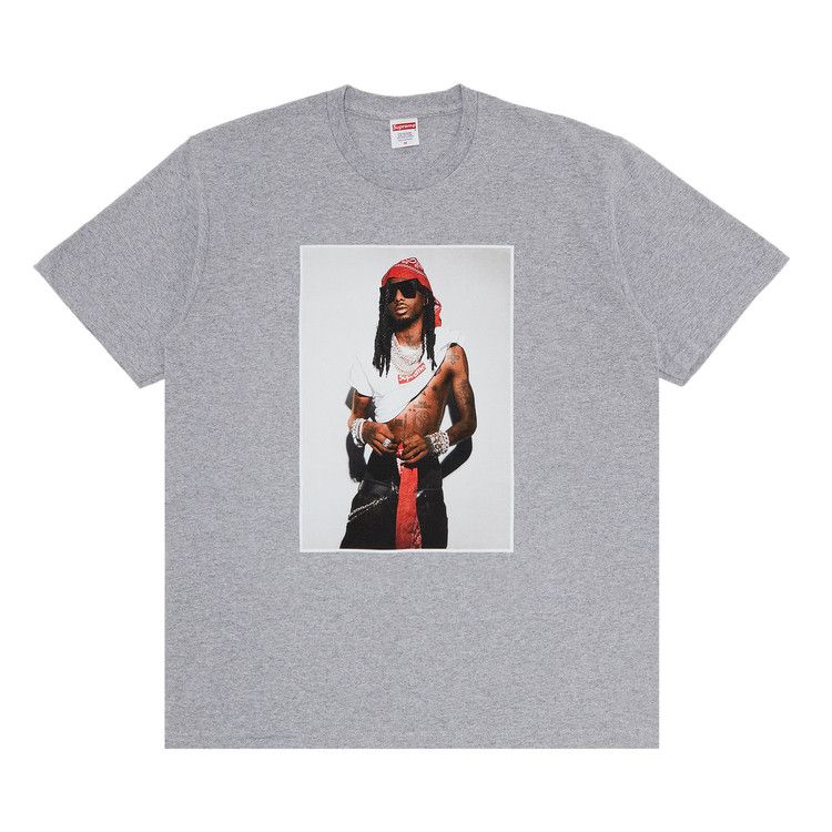 Supreme Playboi Carti Tee 'Heather Grey'