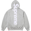 Supreme Satin Applique Hooded Sweatshirt (25FW) Heather Grey