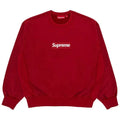 Supreme Washed Box Logo Crewneck Red (SS25)