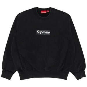Supreme Washed Box Logo Crewneck Black (SS25)