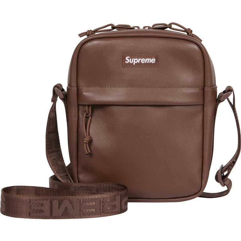 Supreme Leather Shoulder Bag "Brown" (24FW)
