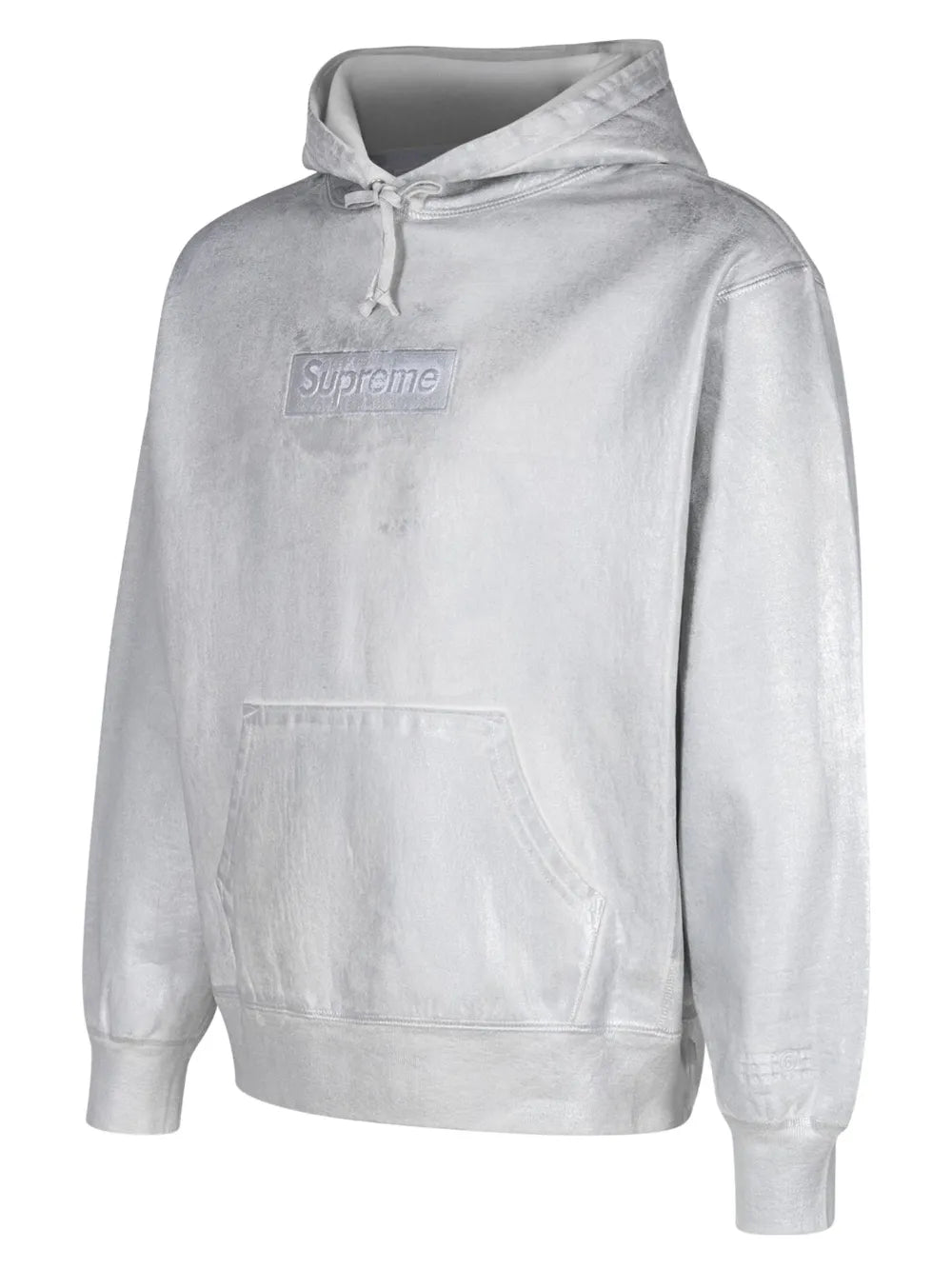 Supreme MM6 Maison Margiela Foil Box Logo Hooded Sweatshirt White