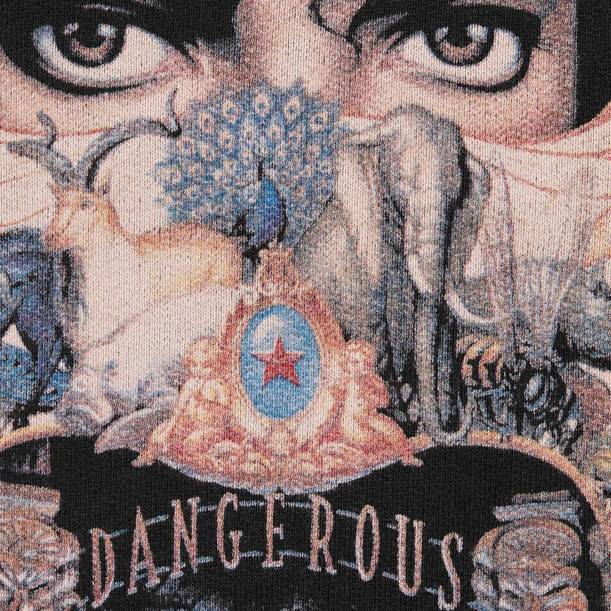 Supreme Michael Jackson Dangerous Zip Up Hooded Sweatshirt Black