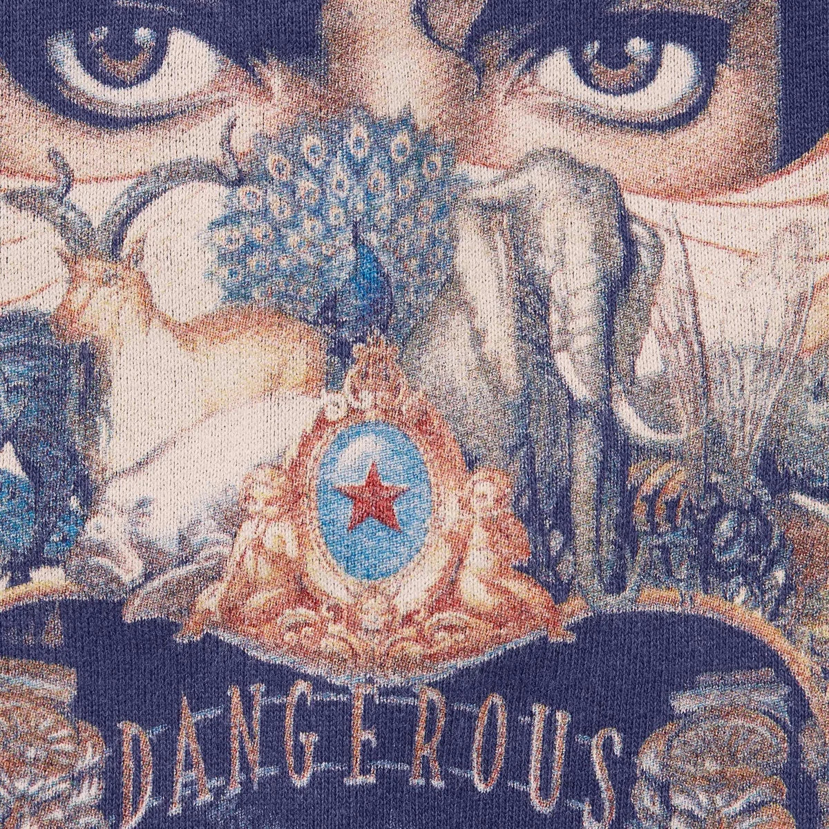 Supreme Michael Jackson Dangerous Zip Up Hooded Sweatshirt Washed Navy