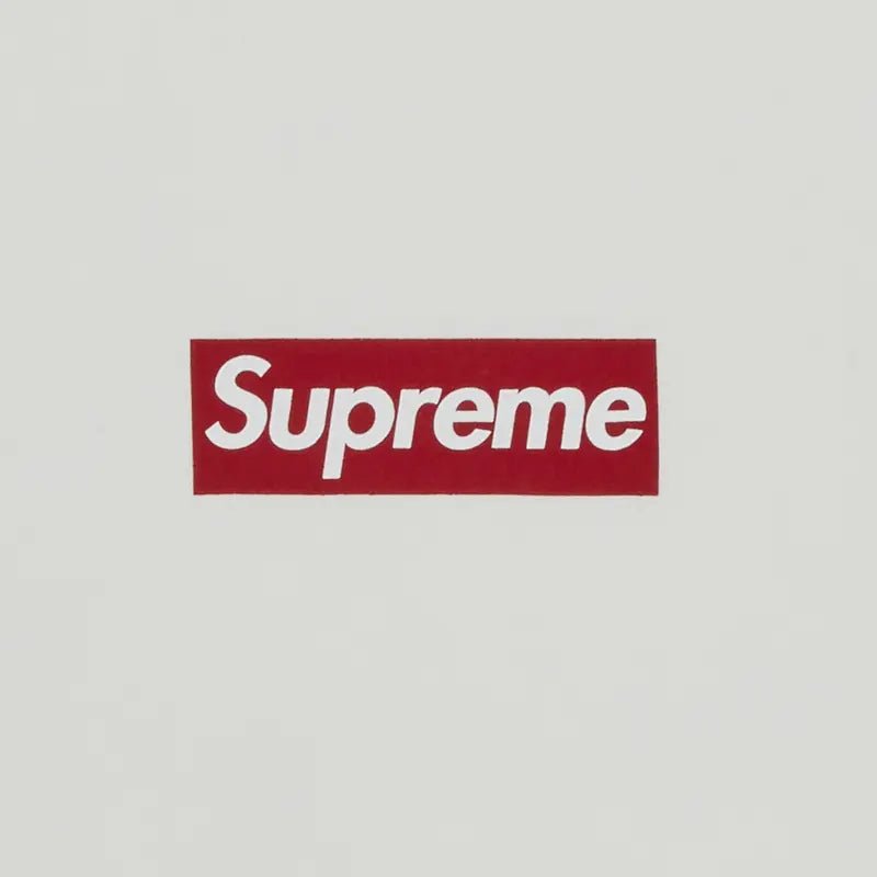 Supreme Washed Box Logo Crewneck White (SS25)
