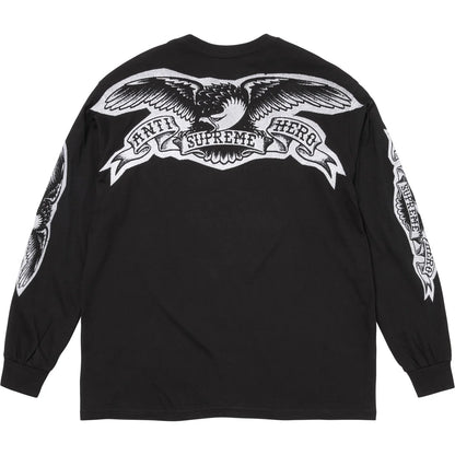 Supreme x Antihero Eagle Long-Sleeve Tee 'Black'