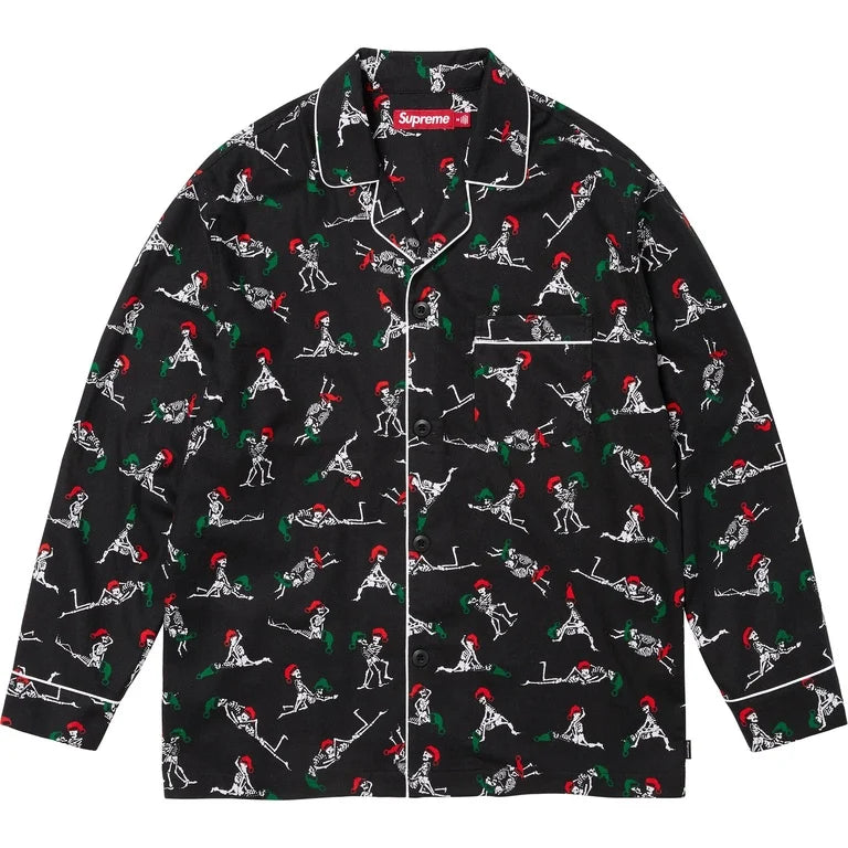 Supreme x Hanes Holiday Pajama Set Black