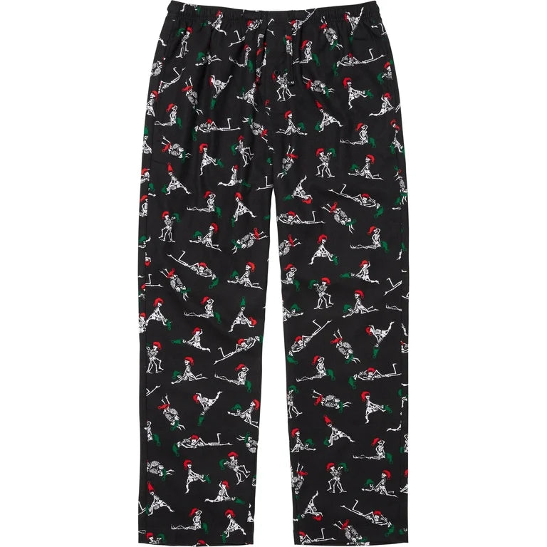 Supreme x Hanes Holiday Pajama Set Black