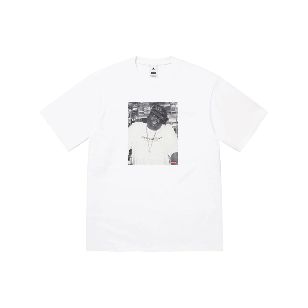 Supreme x Jordan Biggie SS Top White