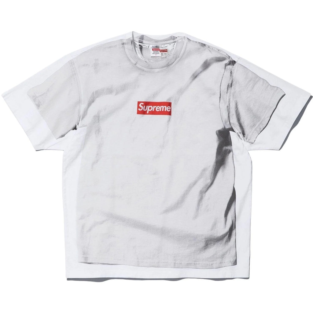 Supreme x MM6 Maison Margiela Box Logo Tee White