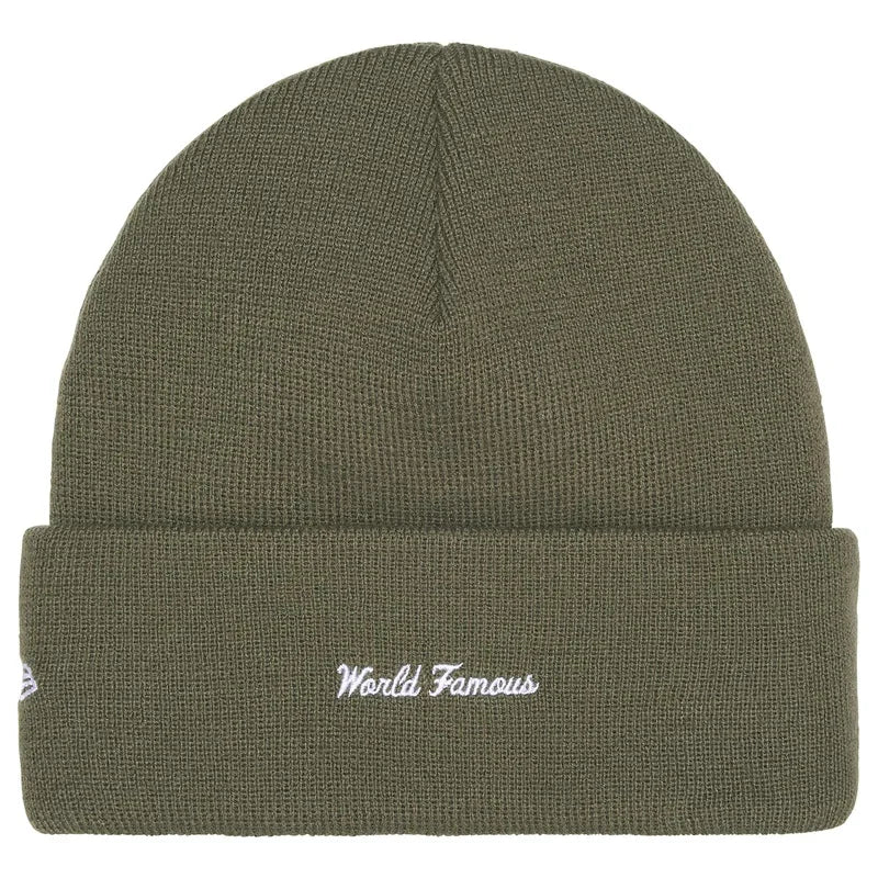 Supreme x New Era Box Logo Beanie (25FW) Light Olive