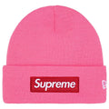 Supreme x New Era Box Logo Beanie (25FW) Magenta
