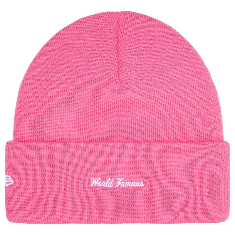 Supreme x New Era Box Logo Beanie (25FW) Magenta