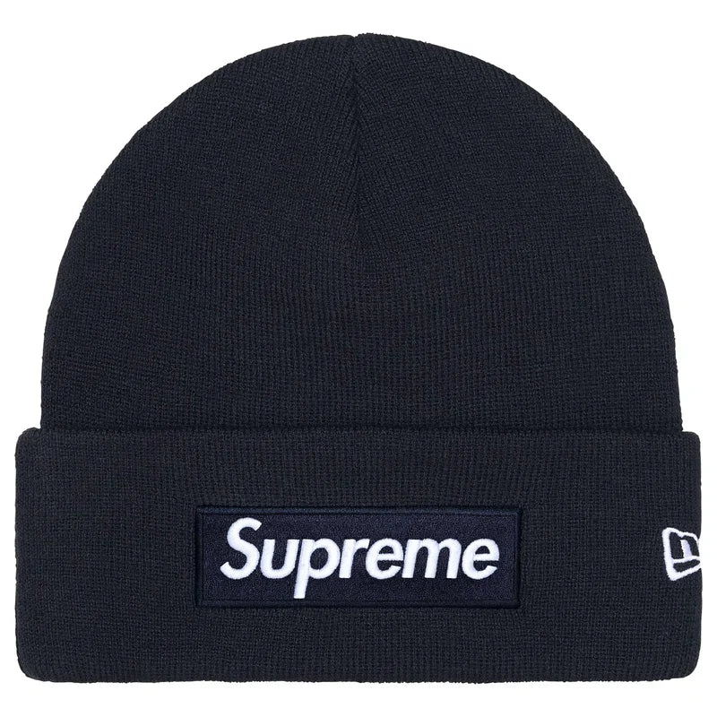 Supreme x New Era Box Logo Beanie (25FW) Navy