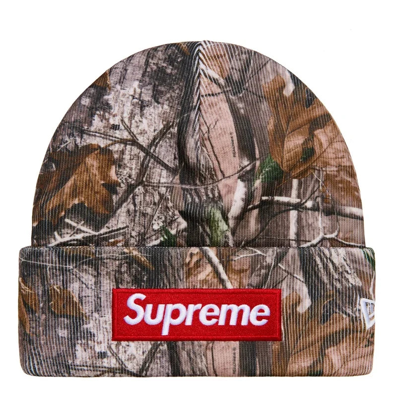 Supreme x New Era Box Logo Beanie (25FW) "Realtree AP Camo"
