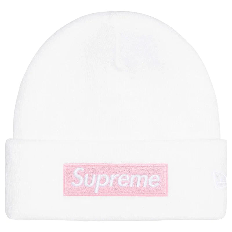 Supreme x New Era Box Logo Beanie (25FW) White
