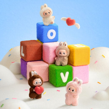 POP MART LABUBU The Monster Pin for Love — blind box (A–M) vinyl plush pendant charm