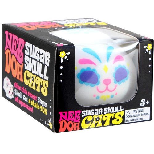 NeeDoh Sugar Skull Cats Stress Ball x 1 by prosper - prosper