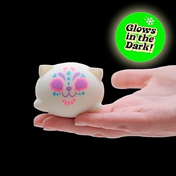 NeeDoh Sugar Skull Cats Stress Ball x 1 by prosper - prosper