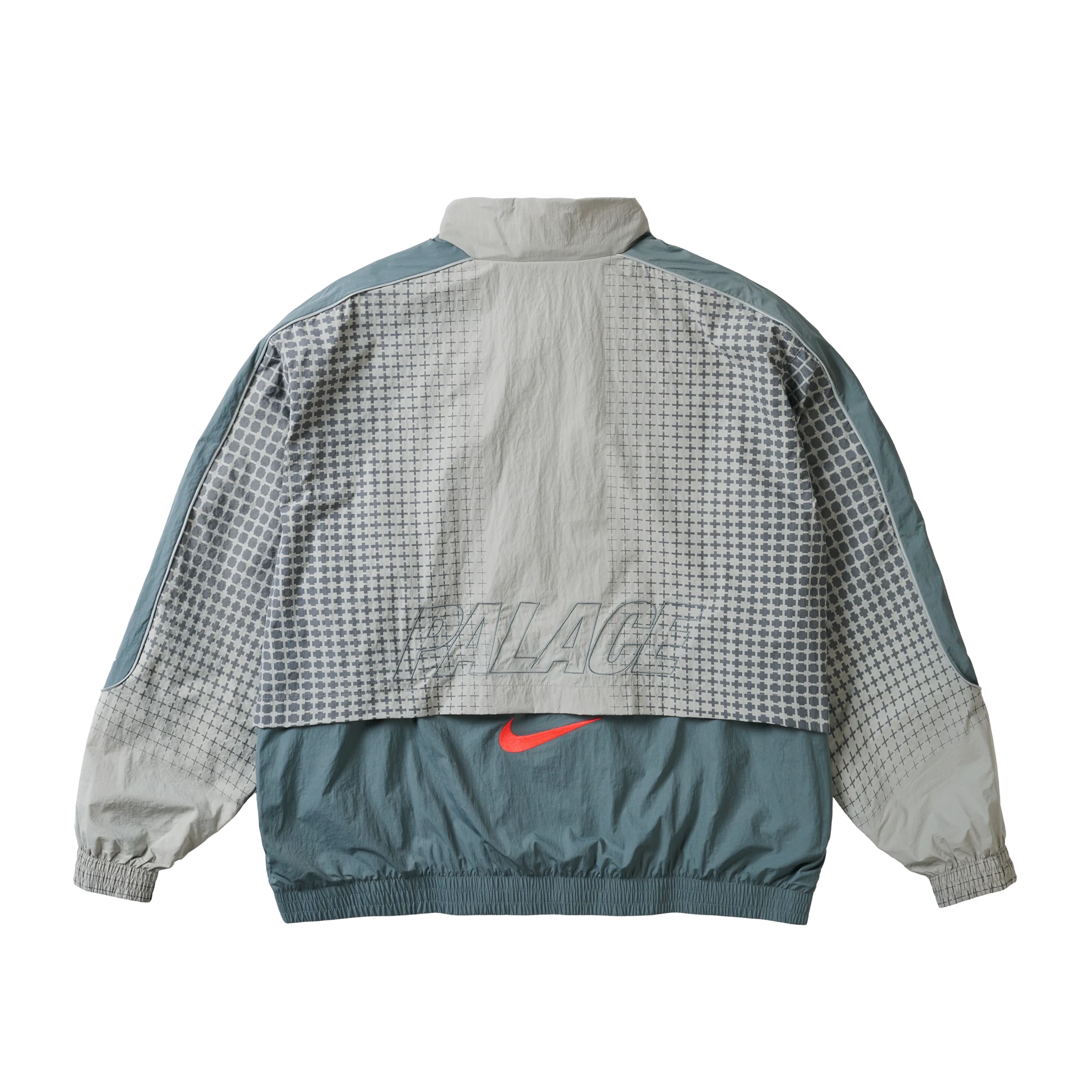 PALACE NIKE ENGLAND SOLO SWOOSH TRACK JACKET PEWTER GREY / COOL GREY by prosper - prosper