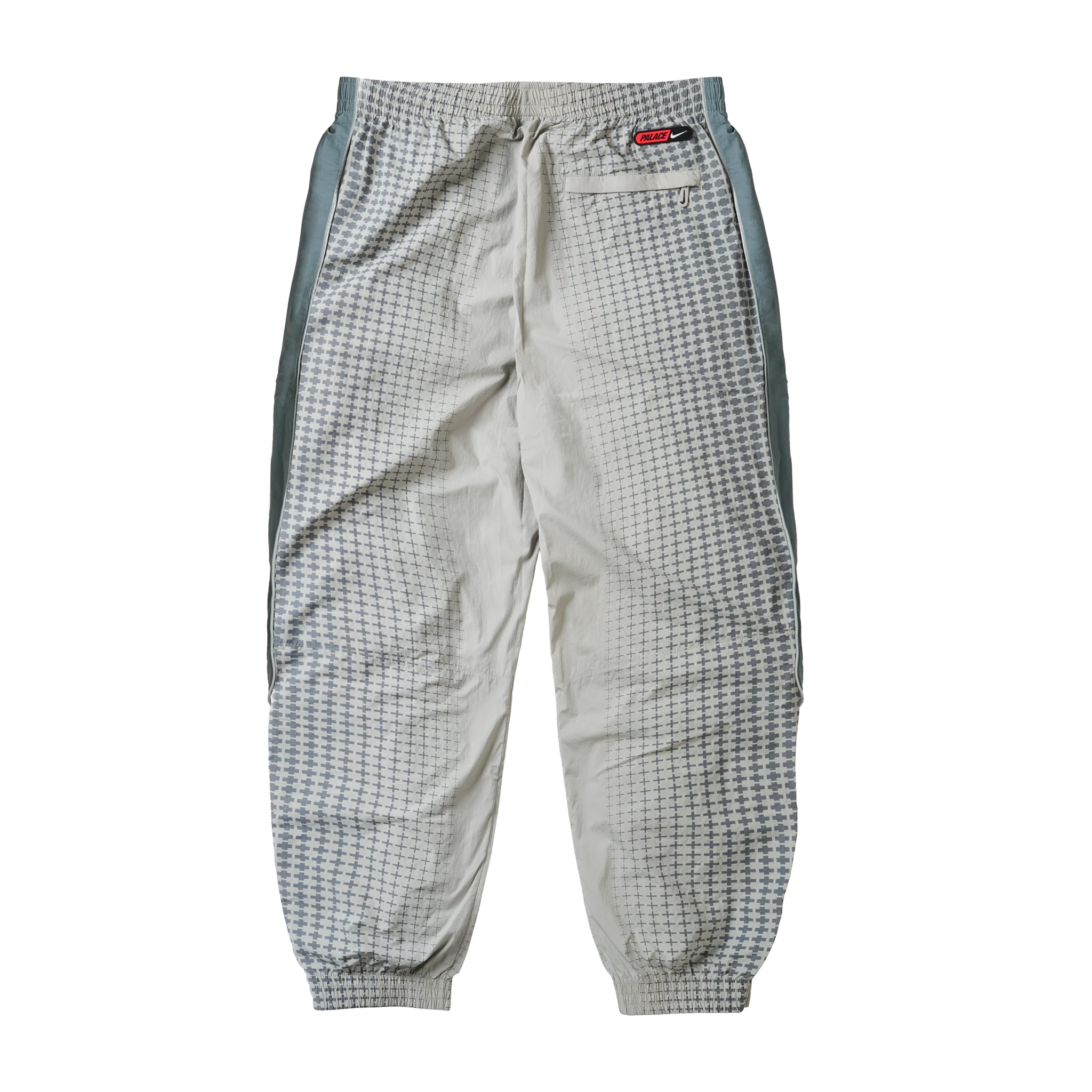 PALACE NIKE ENGLAND SOLO SWOOSH TRACK PANTS PEWTER GREY / COOL GREY / BRIGHT CRIMSON by prosper - prosper