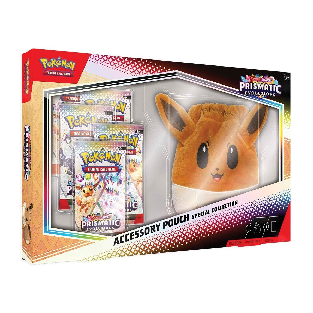 Pokemon Prismatic Evolutions Eevee Pouch Special Collection by PROSPER Boutique - prosper