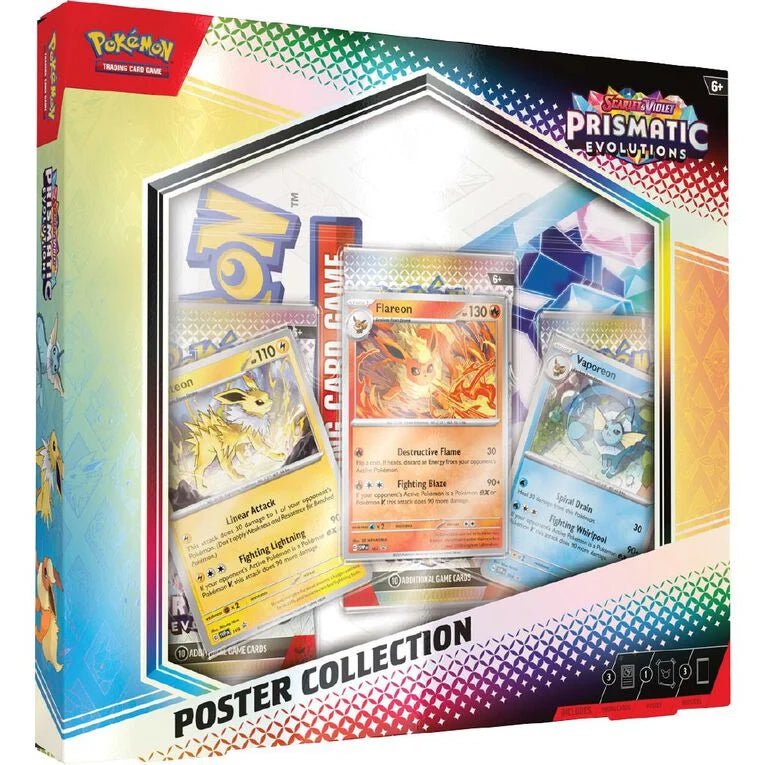 Pokemon Scarlet & Violet Prismatic Evolutions Poster Box Collectable by Prosper Boutique NZ - prosper