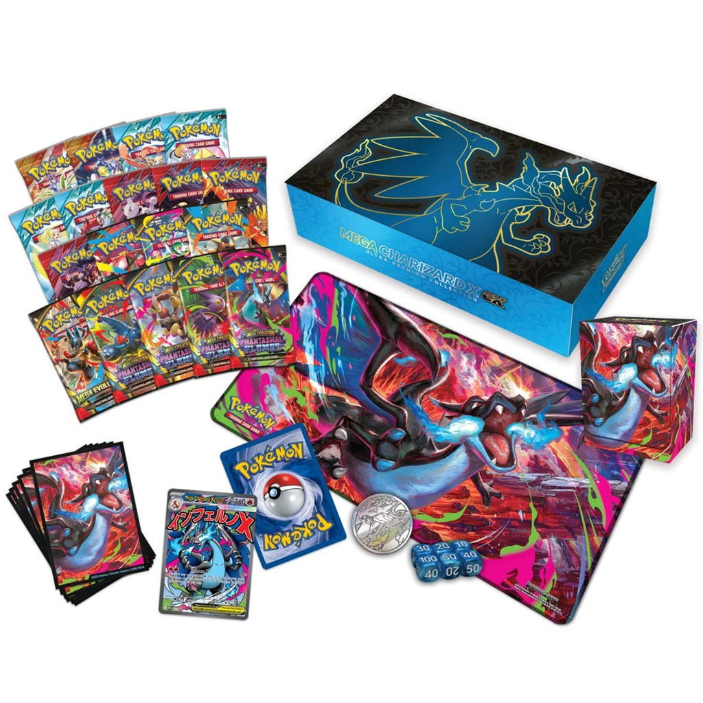 Pokemon TCG: Mega Charizard X ex Ultra-Premium Collection Collectable by Prosper Boutique NZ - prosper