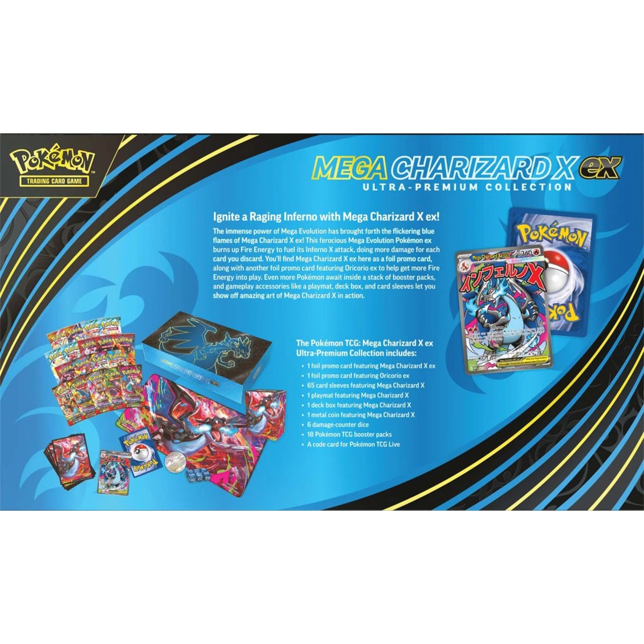 Pokemon TCG: Mega Charizard X ex Ultra-Premium Collection Collectable by Prosper Boutique NZ - prosper