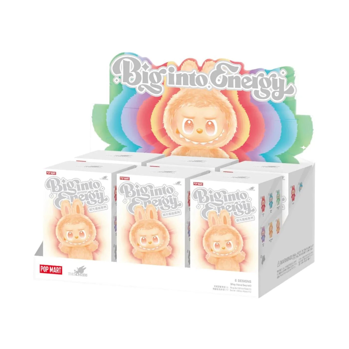 Pop Mart Labubu The Monsters Big into Energy Series Vinyl Plush Pendant Sealed Case (6 Blind Box) Collectable by Prosper Boutique NZ - prosper
