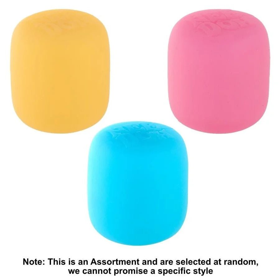 Schylling NeeDoh Mello Mallo sensory squishy toy in pink, yellow and blue colours