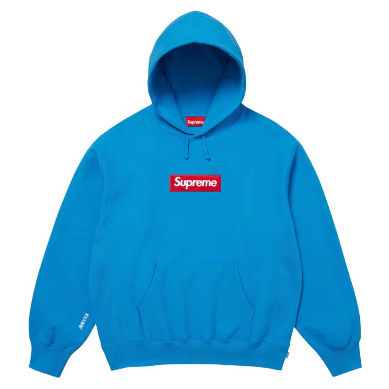 Supreme Box Logo Hooded Sweatshirt (25FW) Cyan Hoodie by Prosper Boutique NZ - prosper
