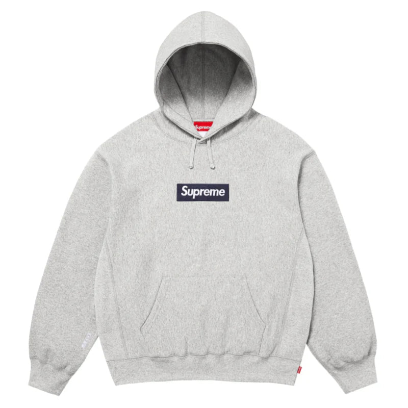 Supreme Box Logo Hooded Sweatshirt (25FW) Heather Grey Hoodie by Prosper Boutique NZ - prosper