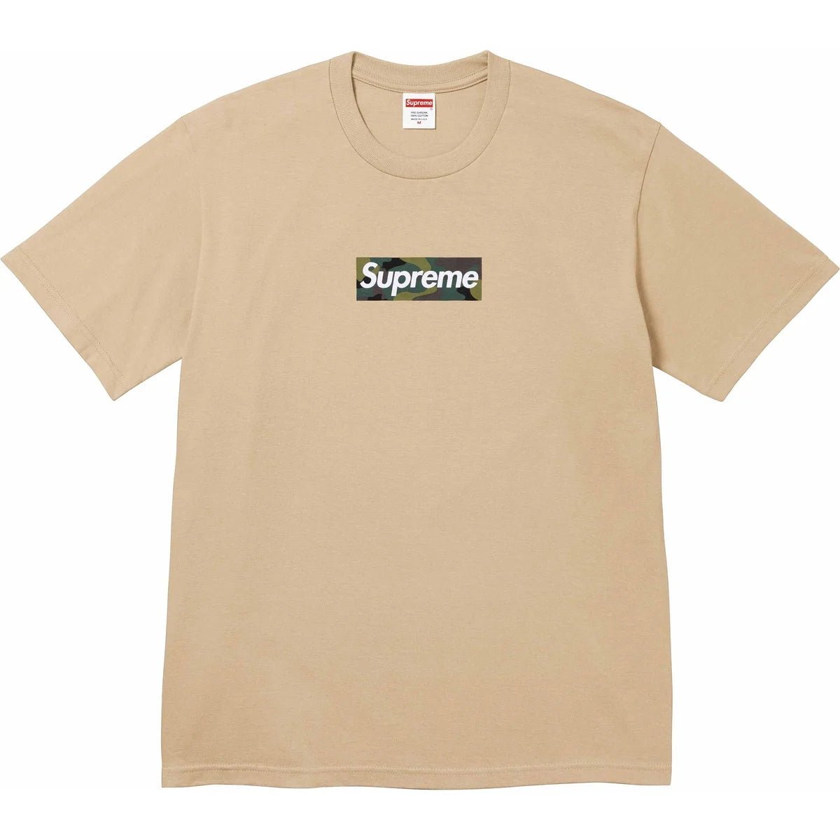 Supreme Box Logo Tee (FW23) Khaki by PROSPER Boutique - prosper