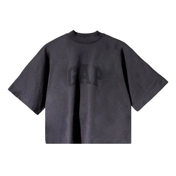 Yeezy Gap Engineered by Balenciaga Cropped Dove No Seam Tee 'Black' T-Shirt by Prosper Boutique NZ - prosper