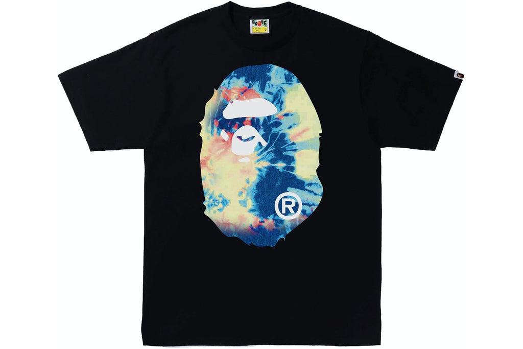 BAPE Tie Dye Big Ape Head Tee